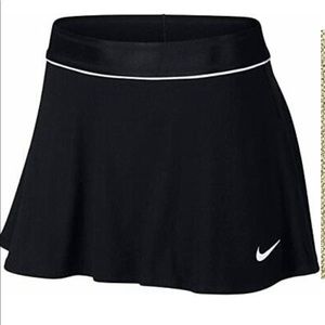 Nike Mini Ribbed Black Tennis Skirt